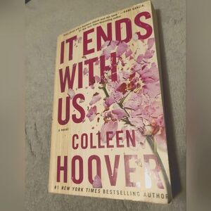 It Ends With Us by Colleen Hoover Paperback book,  Movie Out Now